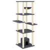 Vidaxl kattenmeubel met sisal krabpalen 154 cm donkergrijs