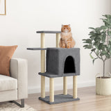 Vidaxl kattenmeubel met sisal krabpalen 97 cm donkergrijs - afbeelding 1