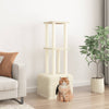 Vidaxl kattenmeubel met sisal krabpalen 133,5 cm crèmekleurig