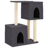 Vidaxl kattenmeubel met sisal krabpalen 86 cm donkergrijs - afbeelding 2