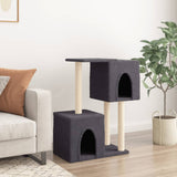 Vidaxl kattenmeubel met sisal krabpalen 86 cm donkergrijs - afbeelding 3