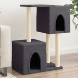 Vidaxl kattenmeubel met sisal krabpalen 86 cm donkergrijs - afbeelding 1
