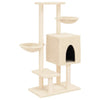 Vidaxl kattenmeubel met sisal krabpalen 117 cm crèmekleurig