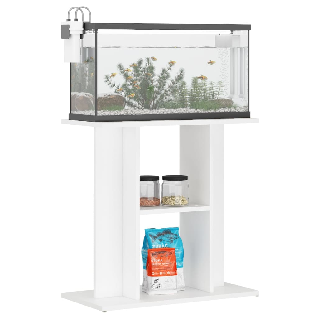 VidaXL Aquariumstandaard 60x30x60 cm bewerkt hout wit