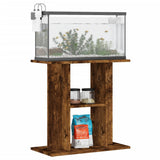 Vidaxl aquariumstandaard gerookt eikenhout 60x30x60 cm bewerkt hout - afbeelding 3