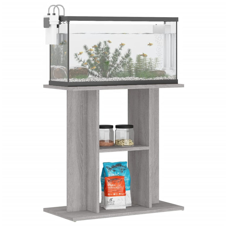 Vidaxl aquariumstandaard sonoma grijs 60x30x60 cm bewerkt hout
