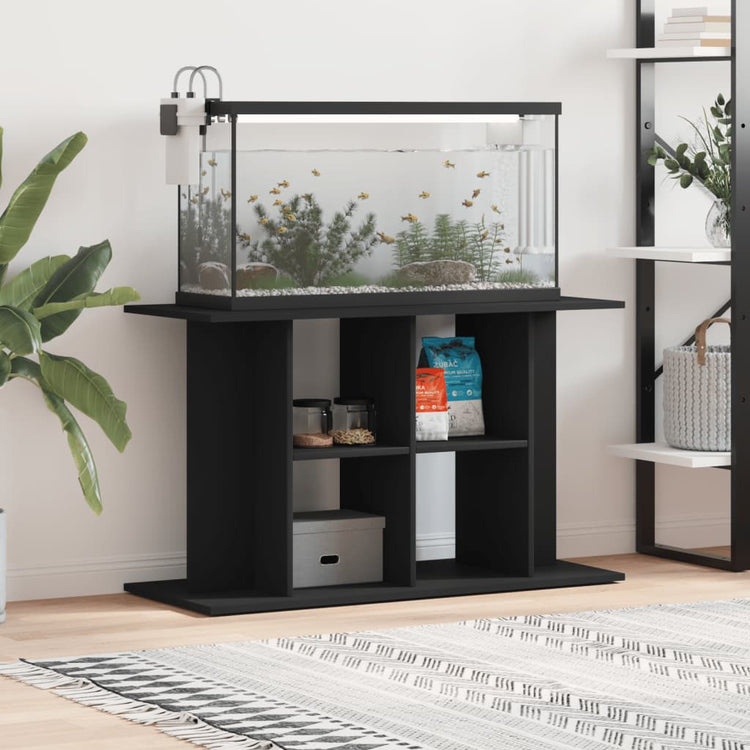 Vidaxl aquariumstandaard 100x40x60 cm bewerkt hout zwart