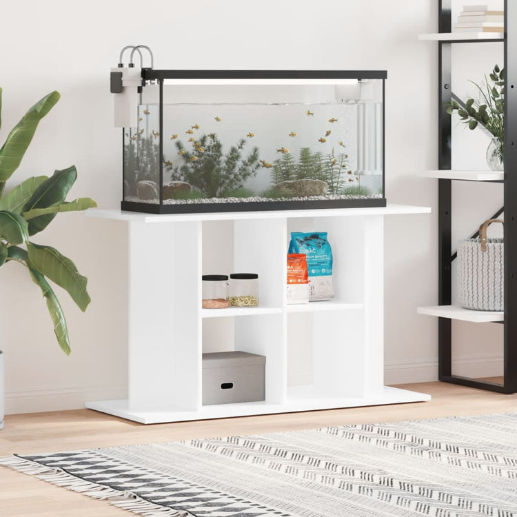 Vidaxl aquariumstandaard 100x40x60 cm bewerkt hout hoogglans wit