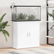 Vidaxl aquariumstandaard 81x36x73 cm bewerkt hout hoogglans wit - afbeelding 1