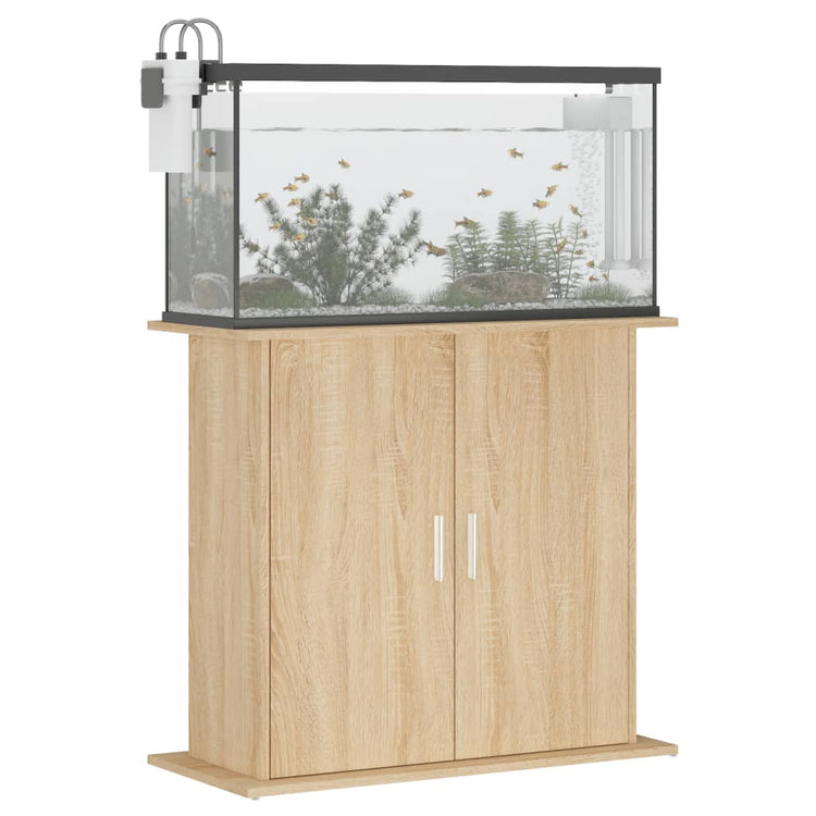 Vidaxl aquariumstandaard sonoma eiken 81x36x73 cm bewerkt hout