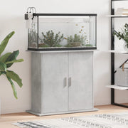 Vidaxl aquariumstandaard betongrijs 81x36x73 cm bewerkt hout - afbeelding 1