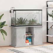 Vidaxl aquariumstandaard betongrijs 101x41x58 cm bewerkt hout - afbeelding 1