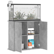 Vidaxl aquariumstandaard betongrijs 81x36x73 cm bewerkt hout - afbeelding 3