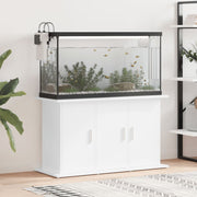 Vidaxl aquariumstandaard 101x41x58 cm bewerkt hout hoogglans wit - afbeelding 1