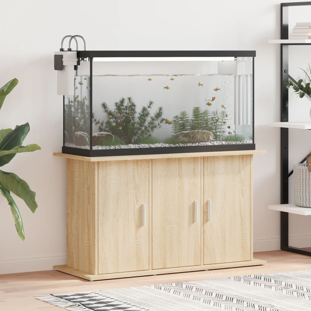 VidaXL Aquariumstandaard 101x41x58 cm bewerkt hout sonoma eikenkleurig