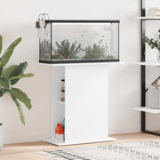 Vidaxl aquariumstandaard 75x36x72,5 cm bewerkt hout hoogglans wit - afbeelding 1