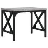 Vidaxl printerstandaard 40x30x31 cm bewerkt hout grijs sonoma eiken - afbeelding 2