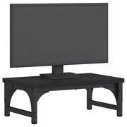 Vidaxl monitorstandaard 37x23x14 cm bewerkt hout zwart - afbeelding 3