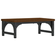 Vidaxl monitorstandaard 37x23x14 cm bewerkt hout bruin eikenkleur - afbeelding 2