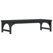 Vidaxl monitorstandaard 55x23x14 cm bewerkt hout zwart - afbeelding 2