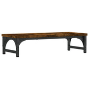 Vidaxl monitorstandaard 55x23x14 cm bewerkt hout gerookt eikenkleurig - afbeelding 2