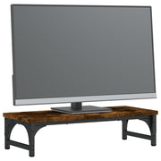 Vidaxl monitorstandaard 55x23x14 cm bewerkt hout gerookt eikenkleurig - afbeelding 3