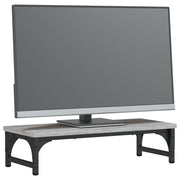 Vidaxl monitorstandaard 55x23x14 cm bewerkt hout grijs sonoma eiken - afbeelding 3