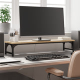 Vidaxl monitorstandaard 85x23x15,5 cm bewerkt hout sonoma eikenkleurig - afbeelding 1