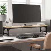 Vidaxl monitorstandaard 85x23x15,5 cm bewerkt hout sonoma eikenkleurig - afbeelding 1