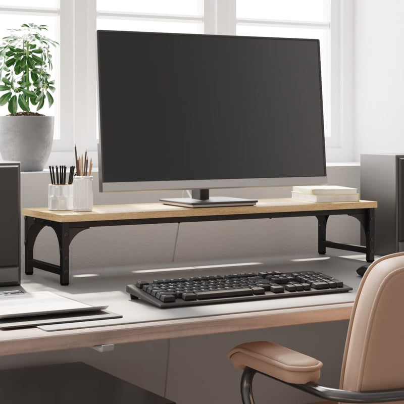 Vidaxl monitorstandaard 85x23x15,5 cm bewerkt hout sonoma eikenkleurig