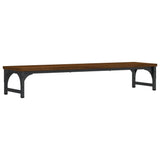 Vidaxl monitorstandaard 85x23x15,5 cm bewerkt hout bruin eikenkleur - afbeelding 2