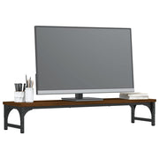 Vidaxl monitorstandaard 85x23x15,5 cm bewerkt hout bruin eikenkleur - afbeelding 3