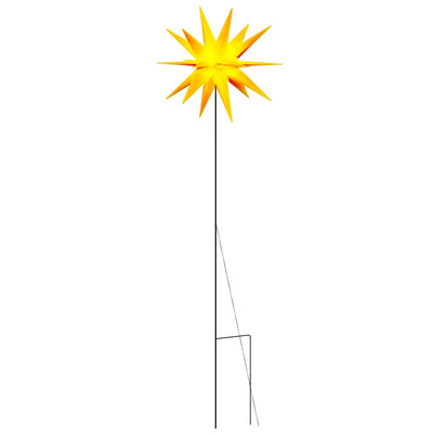 Vidaxl kerstlamp met grondpin en led inklapbaar 57 cm geel