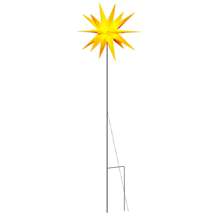 Vidaxl kerstlamp met grondpin en led inklapbaar 57 cm geel
