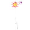 Vidaxl kerstlampen met grondpin en led's 3 st 35 cm rood