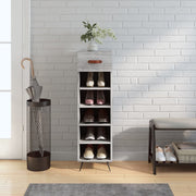 Vidaxl schoenenkast 30x35x105 cm bewerkt hout grijs sonoma eikenkleur - afbeelding 1