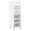 Vidaxl schoenenkast 30x35x105 cm bewerkt hout hoogglans wit
