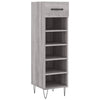 Vidaxl schoenenkast 30x35x105 cm bewerkt hout grijs sonoma eikenkleur