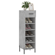 Vidaxl schoenenkast 30x35x105 cm bewerkt hout betongrijs - afbeelding 3