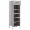 Vidaxl schoenenkast 30x35x105 cm bewerkt hout grijs sonoma eikenkleur