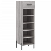Vidaxl schoenenkast 30x35x105 cm bewerkt hout grijs sonoma eikenkleur - afbeelding 2