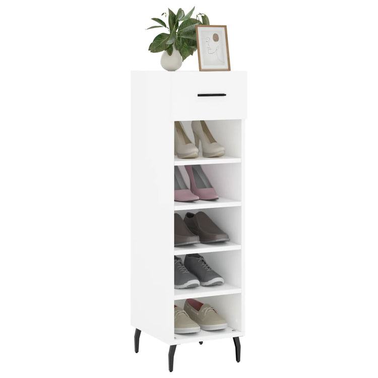Vidaxl schoenenkast 30x35x105 cm bewerkt hout wit
