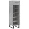 Vidaxl schoenenkast 30x35x105 cm bewerkt hout betongrijs