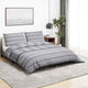 Vidaxl dekbedovertrekset 140x200 cm katoen grijs
