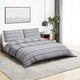 Vidaxl dekbedovertrekset 225x220 cm katoen grijs