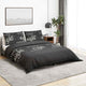 Vidaxl dekbedovertrekset 260x240 cm katoen zwart