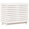 Vidaxl wasmand 88,5x44x76 cm massief grenenhout wit