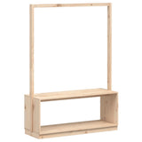 Vidaxl kledingrek schoenenkast 113x40x157,5 cm grenenhout honingbruin - afbeelding 2