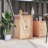 Vidaxl kastdeurtjes voor buitenkeuken 50x9x82 cm massief grenenhout - afbeelding 1