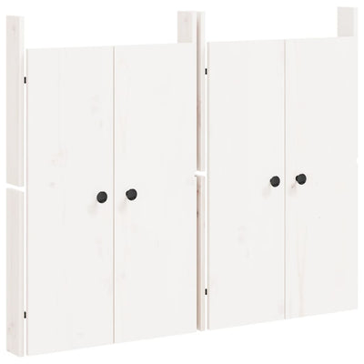 Vidaxl kastdeurtjes voor buitenkeuken meppel 2 st 50x9x82 cm grenenhout wit